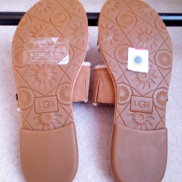 UGG Women Evalita Genuine Shearling Sandal NEW - Picture 7 of 7